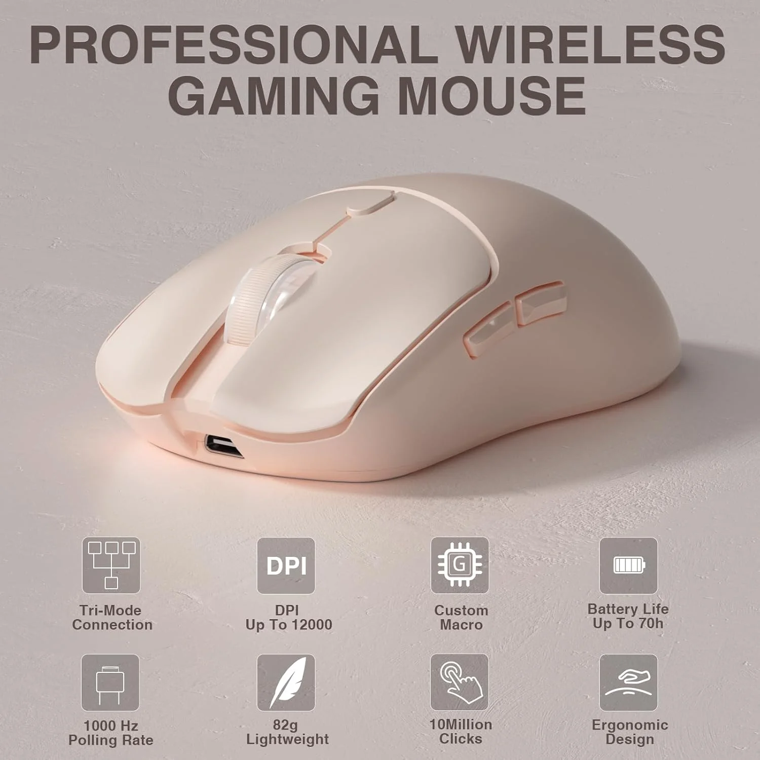 Laptop Mouse - AULA SC580X Mouse Gaming Nirkabel Tri-mode