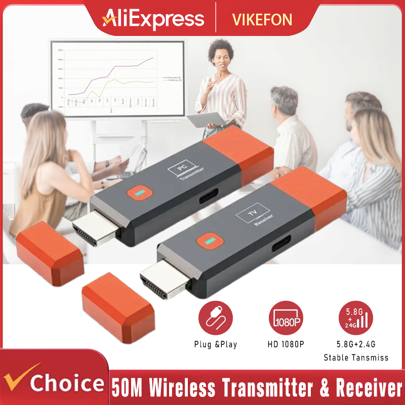 Hdmi Cable - Pemancar Video Transmisi Nirkabel 50M, Penerima