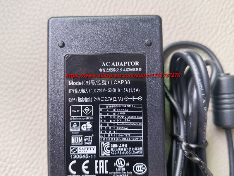 Adaptor AC 24V 2.7A 65W Asli L - Laptop Charger ulasan dan harga