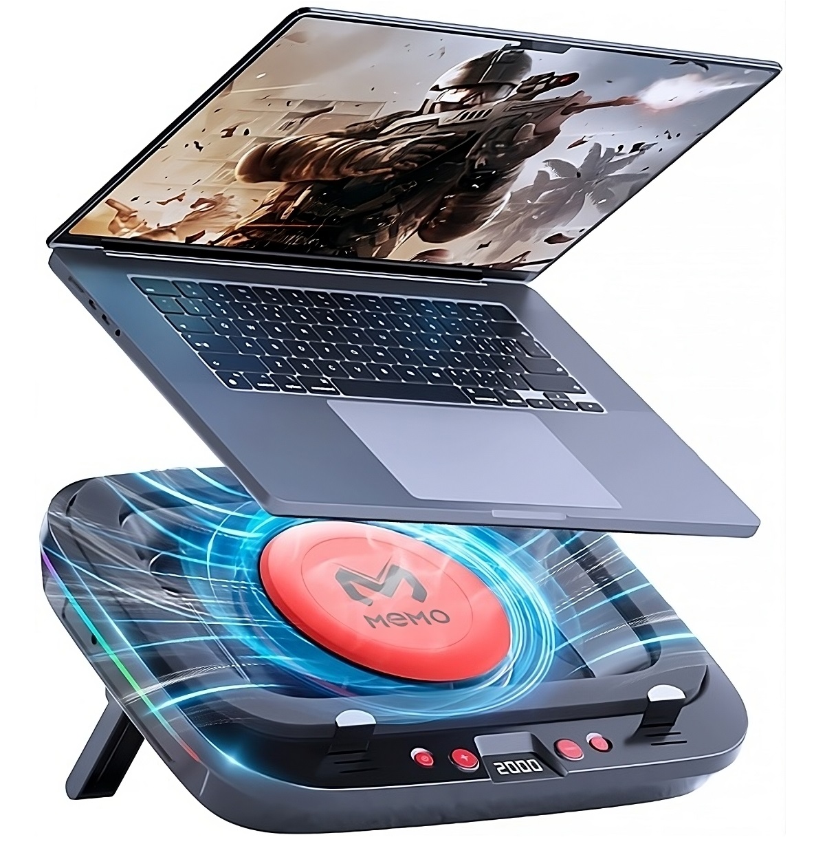 Pendingin Laptop Memo dengan L - Laptop Cooling Pad ulasan dan harga