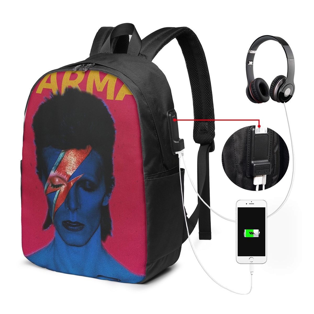 Davids Bowied Backpack Travel  - Laptop Bag ulasan dan harga